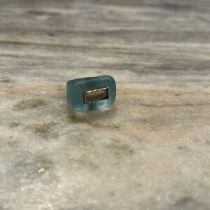 Light blue acrylic ring